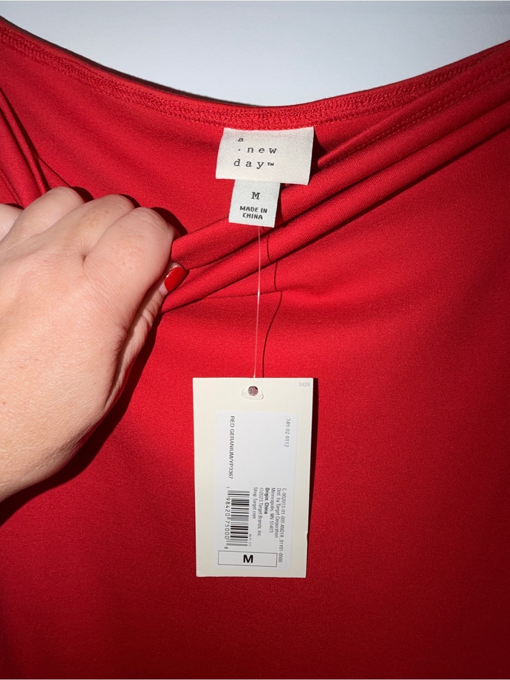 A New Day Strapless Red Midi Dress - Picture 7 of 7